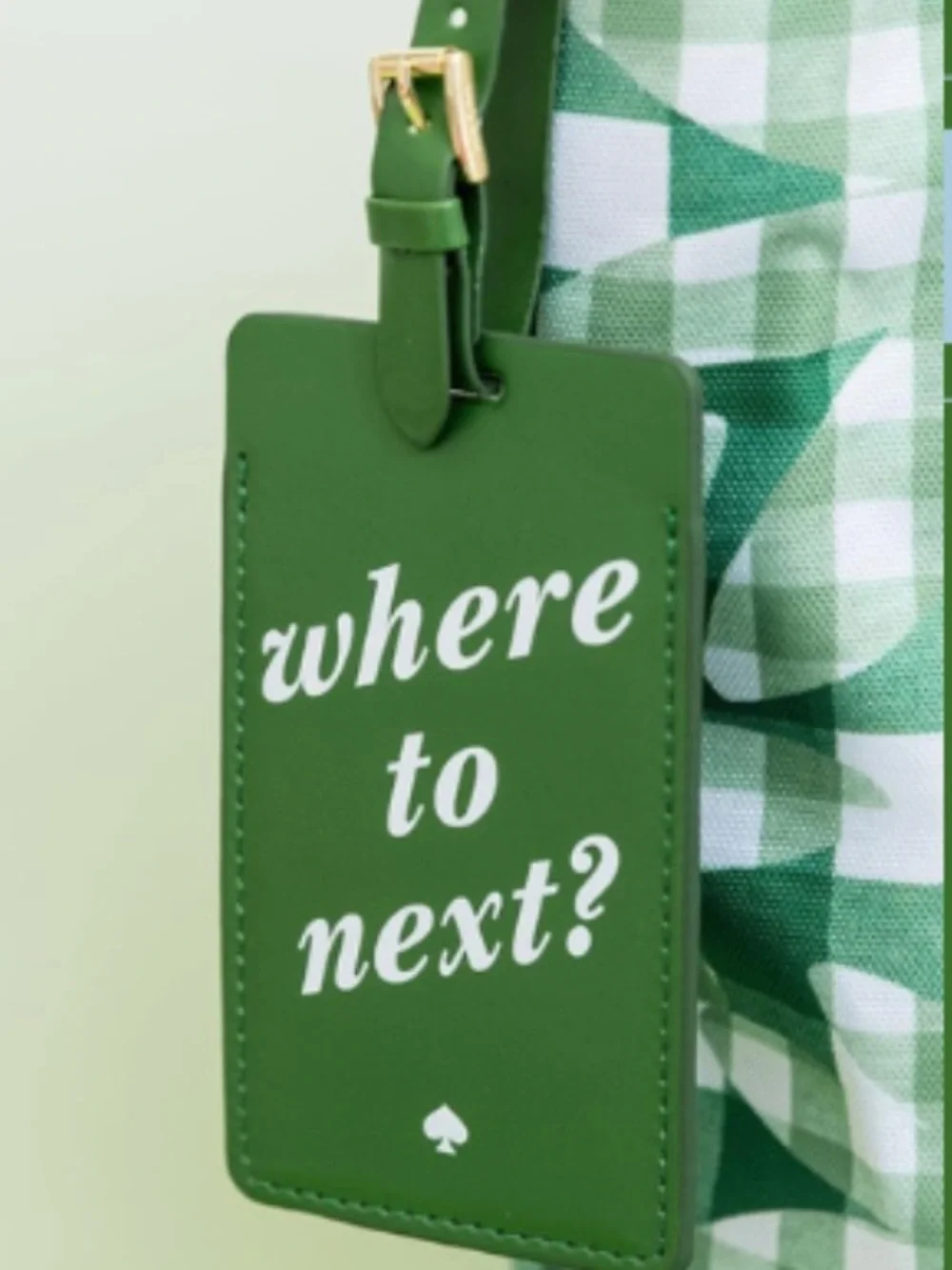 kate spade luggage tag!